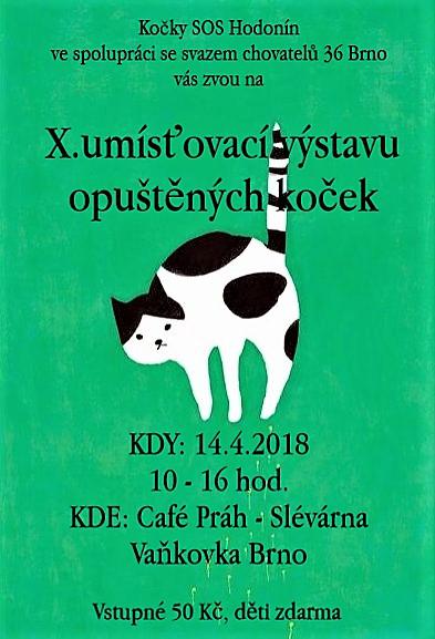 X. umisovac vstava oputnch koek - 14. dubna 2018