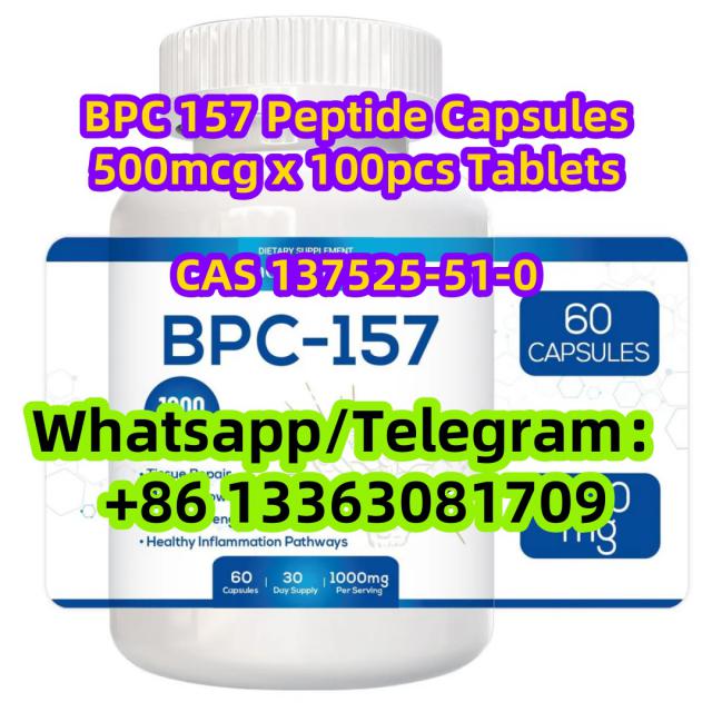 BPC 157 Peptide Capsules 500mcg x 100pcs Tablets CAS 137525-51-0