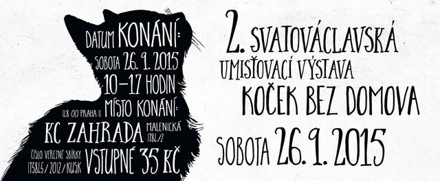 Svatováclavská výstava opuštěných koček bez domova 26. 9. 2015