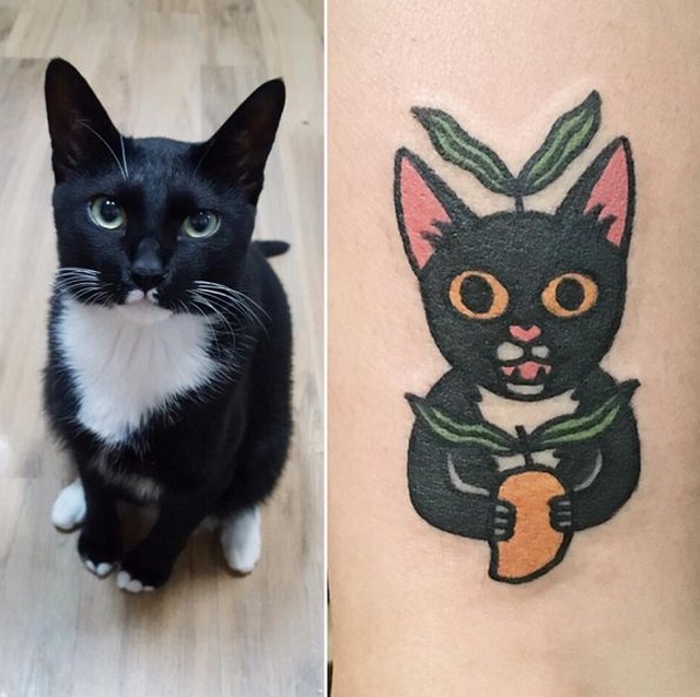 Fotočlánek: Kočičí tetování trochu jinak