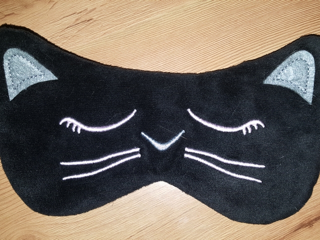 Maska na spaní s motivem kočky